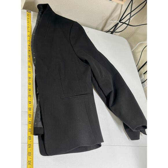 J Crew Jacket Womens 8 Black Broadway Blazer Stretch Minimalist Office Preppy - Picture 10 of 10